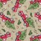 Christmas Trucks with Trees Cotton Fabric | By The Yard | Sewing and Crafting | 44 inches wide
